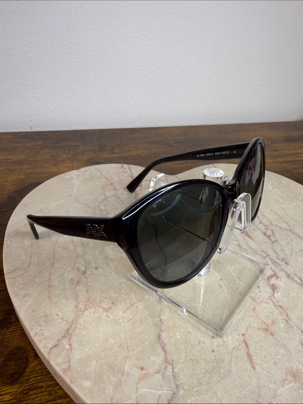 AX ARMANI EXCHANGE Black Cat-Eye Women's Sunglasses - Designer Style